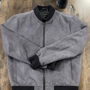 Banana Republic Gray Bomber Jacket